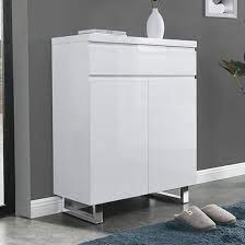 sydney high gloss shoe cabinet with 2