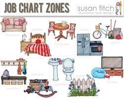 Chore Chart Cleaning Zones Clip Art Products In 2019 Job