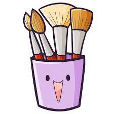 makeup brushes stickers free beauty