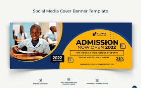 school admissions facebook cover banner