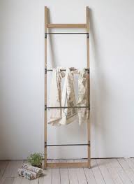 Metal And Wood Ladder Wall Rack