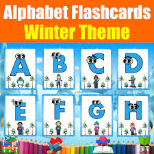 alphabet letters flash cards with