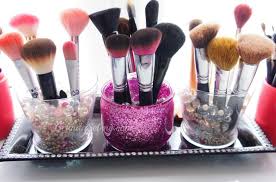 glam tastic makeup brush storage tray