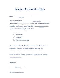 lease renewal letter pdf template for