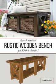 Diy Rustic X Bench Free Woodworking