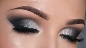 black and white glitter eye makeup