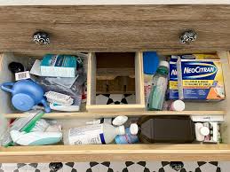how to organize bathroom cabinets the