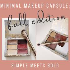 fall makeup capsule for minimalists