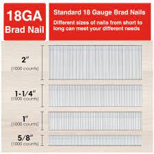 shall 18 gauge brad nails 2 1 1 4