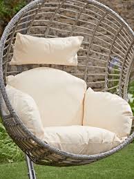 hanging chair cushion cream