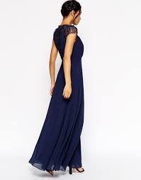 Shop the latest menswear collection at cheap prices. Asos Tall Kate Lace Maxi Dress In Navy Blue Lyst