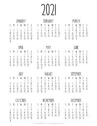 Download a calendar template and create your own bespoke, branded calendars with ease. 24 Pretty Free Printable One Page Calendars For 2021 Lovely Planner