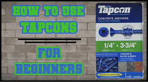 How To Use a Tapcon / Concrete anchor / Concrete screw | Everything You  Need to Know - YouTube