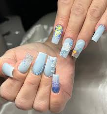 summer baby blue nail designs in 2023
