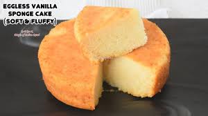 eggless vanilla sponge cake soft