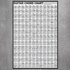 Us 7 99 Guitar Chord Chart Canvas Art Print Painting Poster Wall Pictures For Room Decoration Home Decor No Frame Silk Fabric In Painting