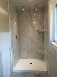 Marble Shower Walls Bathroom Remodel