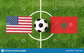 USA Vs. Morocco Flags Match ...