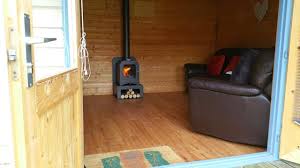 a wood burner in your garden room