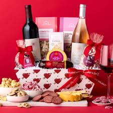 premium treats wine gift basket