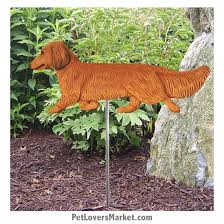 Dachshund Statue Red Long Haired