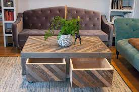 Pallet And Barn Wood Coffee Table With