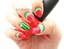 watermelon nail art nailbees