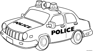 Coloriage voiture de police coloriages gratuits. Coloriage Voiture De Police Facile Simple Dessin Voiture De Police A Imprimer
