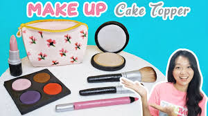 fondant makeup make up cake tutorial
