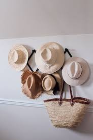 Straw Hat And Basket Wall Ideas Blank