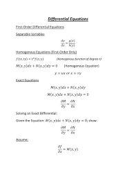 Diffeial Equations Mercer County