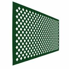 green plastic lattice for fencing at