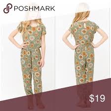 Forever 21 Girls Sunflower Jumpsuit Nwt See More At Www