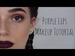 purple lips makeup tutorial you