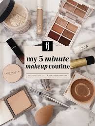 my 5 minute makeup routine fashion