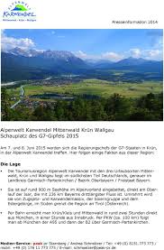 Auto fischer gmbh & co. Alpenwelt Karwendel Mittenwald Krun Wallgau Schauplatz Des G7 Gipfels Pdf Free Download