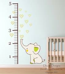 Elephant Growth Chart Wall Decal Products Baby Elephant