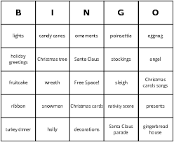 Christmas Bingo By Bingo Card Template