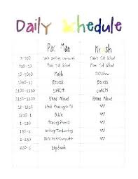 Classroom Schedule Template Classroom Daily Schedule Template Lovely