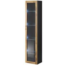 Wall Display Cabinet Vigo Vg3g Black