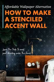 how to stencil an accent wall costs 80
