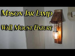 mason jar light fixture woodworking