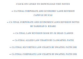 Ca Final Law Notes For May 2019 Ca Blog India
