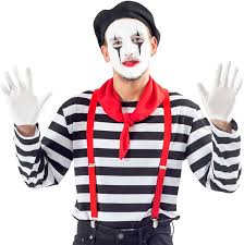men s mime costume set s