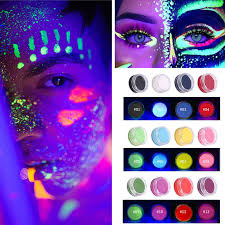 uv neon glow face paint makeup