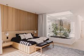 bedroom light hardwood floors design