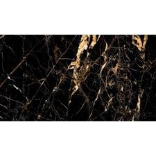 gold creama jet black marble effect