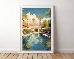 Palm Springs California Travel Poster
