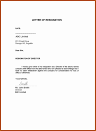 Resign Letter Example Sample Resignation Letter Format Download