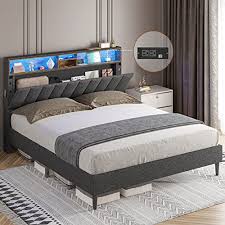 Adorneve Full Size Led Bed Frame